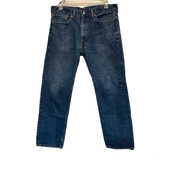 Levi’s 505 Regular Fit Straight Leg Jeans - 36/32 - Picture 2 of 5